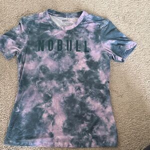 NOBULL Pink and Blue Tie-Dye Tee